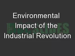 Environmental Impact of the Industrial Revolution