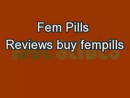 Fem Pills Reviews buy fempills