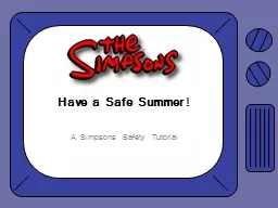 Have a Safe Summer! A Simpsons Safety Tutorial
