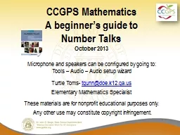 CCGPS Mathematics A beginner’s guide to