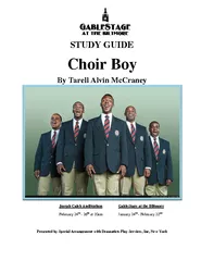 STUDY GUIDE Choir Boy By Tarell Alvin McCraney Joseph