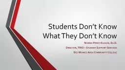 Students Don’t Know What They Don’t Know