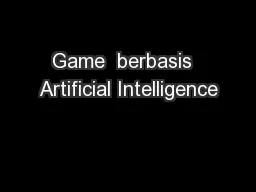 Game  berbasis  Artificial Intelligence