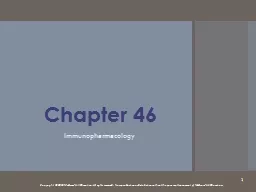 Chapter 46 Immunopharmacology