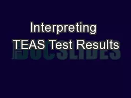 Interpreting TEAS Test Results