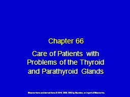 Chapter 66 Care of Patients with Problems of the Thyroid and Parathyroid Glands
