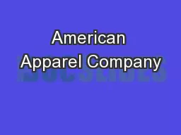 American Apparel Company
