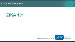 ZIKA 101 Updated September 21,