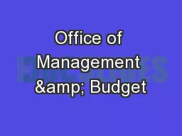 Office of Management & Budget