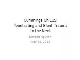 Cummings Ch 115: Penetrating and Blunt Trauma
