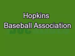 Hopkins Baseball Association