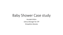 Baby Shower Case study Annabel Gittins