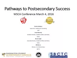Pathways to Postsecondary Success