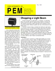 P E M FALL  APPLICATIONS NEWS FOR USERS OF PHOTOELASTI