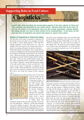 Origins of Chopsticks in China and Japan The exact dat