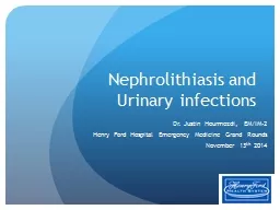 Nephrolithiasis and Urinary infections