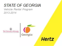 STATE OF GEORGIA Vehicle