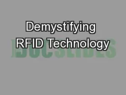 Demystifying RFID Technology