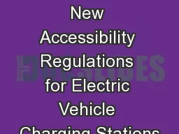 Access California  New Accessibility Regulations for Electric Vehicle Charging Stations