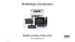 18/06/2018 BrailleApp   Introduciton