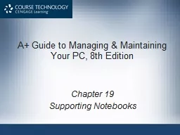 A  Guide to Managing & Maintaining Your PC, 8th Edition