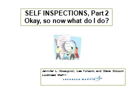 SELF INSPECTIONS, Part 2