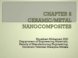CHAPTER 8 CERAMIC/METAL NANOCOMPOSITES