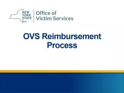 OVS Reimbursement Process
