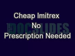 Cheap Imitrex No Prescription Needed