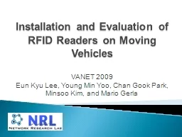 Installation and Evaluation of RFID Readers on Moving Vehicles