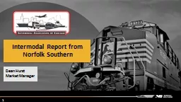 Intermodal Report from Norfolk Southern