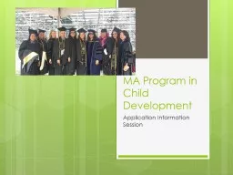 MA Program in Child Development