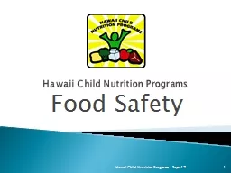 Hawaii Child Nutrition Programs
