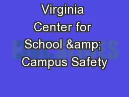 Virginia Center for School & Campus Safety