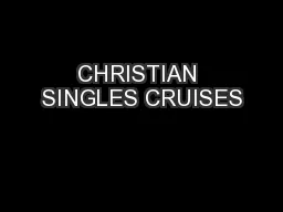 CHRISTIAN SINGLES CRUISES