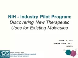 NIH - Industry Pilot Program: