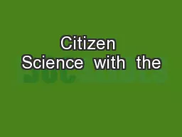 Citizen Science  with  the