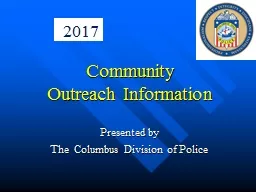 Community  Outreach Information