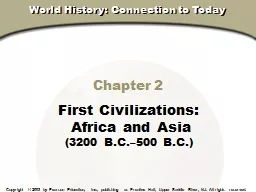 Chapter 2 First Civilizations: