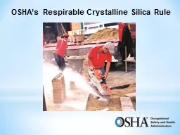 OSHA’s Respirable Crystalline