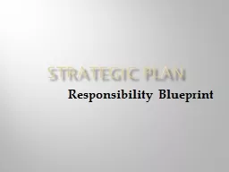 Strategic Plan Responsibility Blueprint