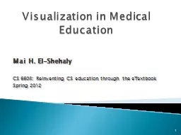 Visualization in Medical Education