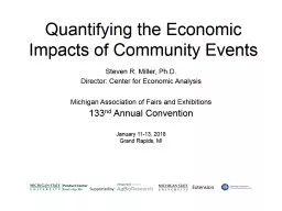 Quantifying the Economic Impacts of Community Events