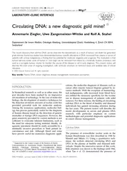 LABORATORYCLINIC INTERFACE Circulating DNA a new diagn