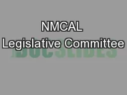 NMCAL Legislative Committee