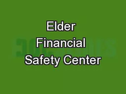 Elder Financial Safety Center