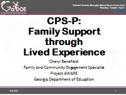 CPS-P:  Family  Support through