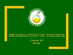 Bromination of Toluene Chemistry 318