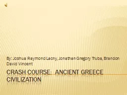 Crash course:  Ancient Greece Civilization