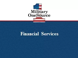Financial Services Guidelines for Military OneSource financial